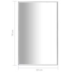 vidaXL Miroir Argenté 70x50 cm
