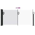 vidaXL Auvent latéral rétractable blanc 100x500 cm