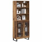 vidaXL Haut Armoire Bois ancien 69 5 x 34 x 180 cm Bois d'ingénierie