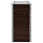 vidaXL Lit surélevé de jardin Marron 160x40x77 cm Acier galvanisé