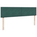 vidaXL Cadre de lit ottoman avec matelas vert foncé 200x200 cm velours