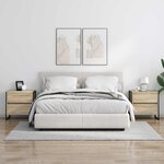 vidaXL Table de chevet Sonoma 50 x 39 5 x 50 cm Bois d'ingénierie