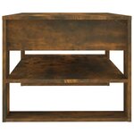 vidaXL Table basse chêne fumé 102x55x45 cm bois d'ingénierie