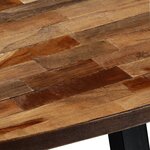 vidaXL Table basse Teck recyclé massif Ovale 120 x 60 x 30 cm