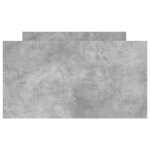 vidaXL Cadre de lit avec tiroirs sans matelas gris béton 90x200 cm