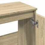vidaXL Armoire lavabo de salle de bain chêne sonoma bois d'ingénierie