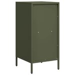 vidaXL Buffet vert olive 35x39x73 5 cm acier laminé à froid