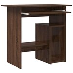 vidaXL Bureau Chêne marron 80x45x74 cm Bois d'ingénierie