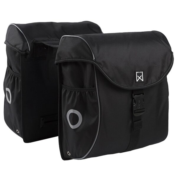 Willex sacoches de vélo 38 l noir et argenté 16101