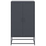 vidaXL Buffet haut anthracite 68 5x38 5x123 5 cm acier