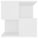 vidaXL Table d'appoint Blanc 40x40x40 cm Aggloméré