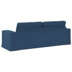 vidaXL Canapé Bleu 222 x 80 x 82 cm tissu