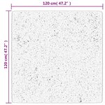 vidaXL Tapis OVIEDO à poils courts gris 120x120 cm