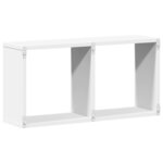 vidaXL Armoire murale 60x16x30 cm blanc bois d'ingénierie