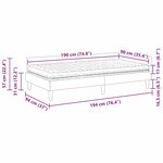 vidaXL Cadre de lit d'angle avec matelas Autre 2 Pièces Turquoise Velours