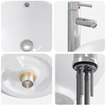 vidaXL Lavabo de salle de bains Chrome 44 x 44 x 16 cm métal
