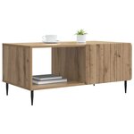vidaXL Table basse Chêne artisanal 90 x 50 x 40 cm Bois d'ingénierie