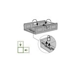 Pack and Move - Bac Rangement Pliable - Charge 10 kg - 40 x 60 x 11 5 cm - Stockage  Outillage - Rangement Facile - Robuste - 23L