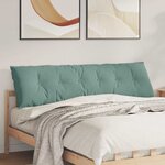 vidaXL Coussin de Dos Vert Mer 180 x 50 cm Tissu en velours côtelé