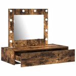 vidaXL Table de Toilette Marron 83 x 40 x 70 cm Bois d'ingénierie