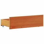 vidaXL Cadre de lit sans matelas avec tête de lit 75x190 cm pin massif