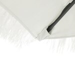 vidaXL Parasol de jardin avec mât en acier blanc 268x268x226 cm