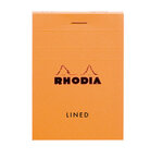 Bloc ORANGE N°11 7 4x10 5 80F agrafées 80g ligné RHODIA
