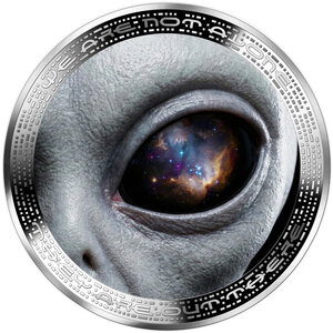Monnaie ALIEN EYE We Are Not Alone 1 Oz Argent 1000 Francs Cameroon 2026 (PRÉCOMMANDE)