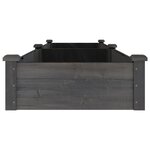vidaXL Lit surélevé de jardin doublure 240x60x25 cm bois massif sapin