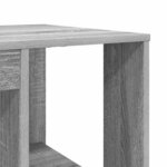 vidaXL Bureau avec Rangement Gris Sonoma 130 x 50 5 x 75 cm
