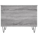 vidaXL Table basse Sonoma gris 60x44 5x45 cm Bois d'ingénierie