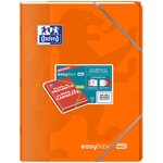 Cahier piqûre EASYBOOK MAX 24 X 32 cm 96p 90g grands carreaux coloris aléatoire OXFORD