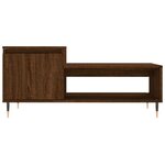 vidaXL Table basse Chêne marron 100x50x45 cm Bois d'ingénierie