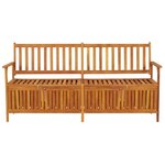 vidaXL Banc de rangement 170 cm Bois d'acacia solide