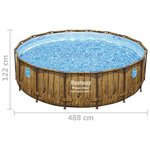 Bestway Ensemble de piscine Power Steel 488x122 cm