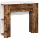 vidaXL Cabinet de Tête de Lit Chêne fumé Bois d'ingénierie