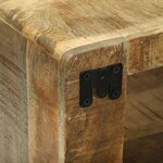 vidaXL Meuble TV avec Rangement 3 Pièces Marron Bois de manguier massif