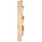 vidaXL Jardinière murale 3 niveaux 60x18 5x110 cm bois de pin massif
