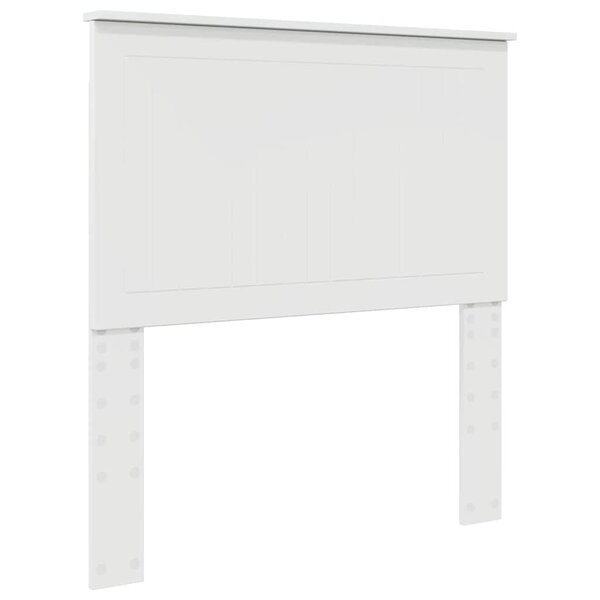 vidaXL Tête de lit Blanc Brillant 90 cm Bois d'ingénierie
