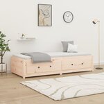 vidaXL Lit de jour 80x200 cm Bois de pin massif