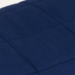 vidaXL Couverture lestée Bleu 220x230 cm 11 kg Tissu