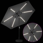 vidaXL Parasol de jardin avec lampes LED 300 x 300 cm Polyester
