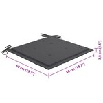 vidaXL Chaises à manger d'extérieur lot de 8 et coussins Acacia massif