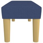 vidaXL Banc Bleu 100x30x30 cm Tissu