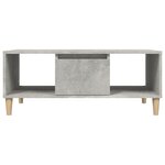 vidaXL Table basse Gris béton 90x50x36 5 cm Bois d'ingénierie