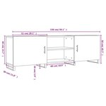 vidaXL Meuble TV chêne marron 150x30x50 cm bois d'ingénierie