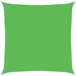 vidaXL Voile d'ombrage 160 g/m² Vert clair 7x7 m PEHD