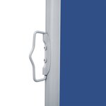 vidaXL Auvent latéral rétractable Bleu 117x600 cm