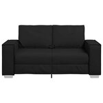 vidaXL Canapé Noir 160 x 78 x 84 cm tissu