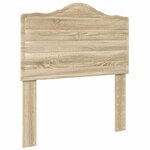 vidaXL Cadre de lit avec tête de lit Sonoma 90 x 190 cm Pin massif